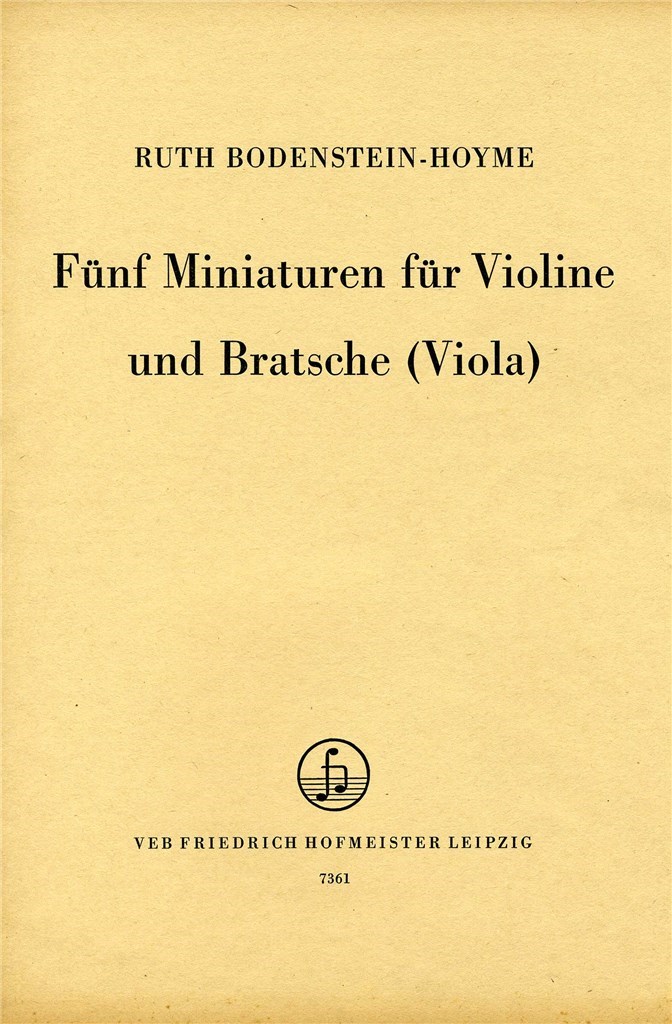 Fünf Miniaturen